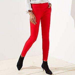LOFT Marisa Skinny Red Pants Cute!